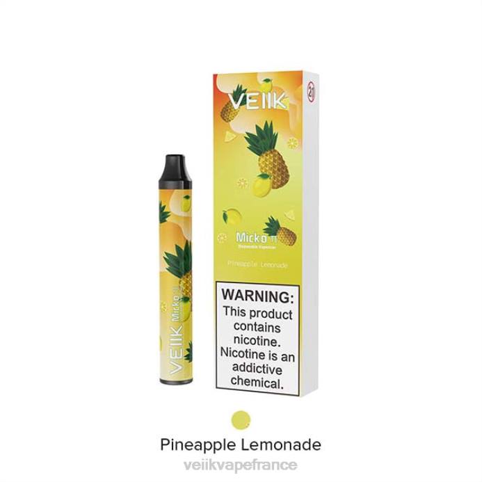 VEIIK Airo Kit France - VEIIK Micko Pie vape jetable 600 bouffées limonade à l'ananas 8H8627