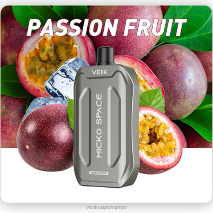 VEIIK Airo Kit France - VEIIK Micko Space vape jetable 7000 bouffées fruit de la passion 8H8637