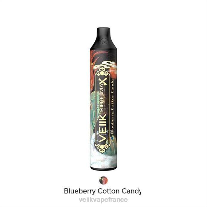 VEIIK E Liquid - VEIIK Micko Max vape jetable 1500 bouffées barbe à papa aux bleuets 8H8614