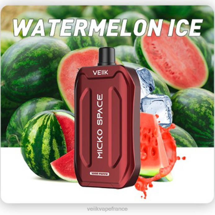 VEIIK E-Liquide Prix - VEIIK Micko Space vape jetable 7000 bouffées glace à la pastèque 8H8639
