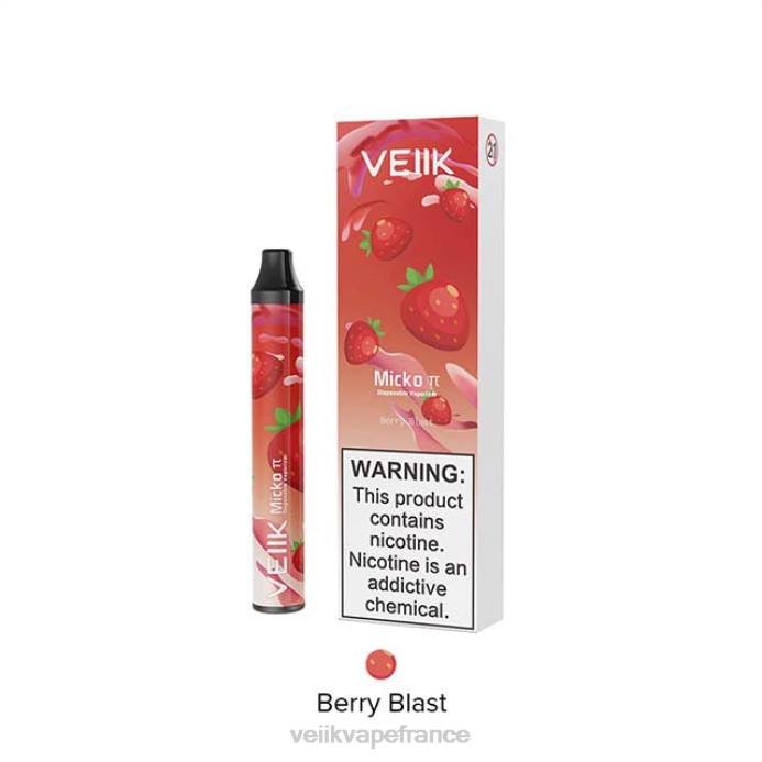 VEIIK Liquide France - VEIIK Micko Pie vape jetable 600 bouffées explosion de baies 8H8626
