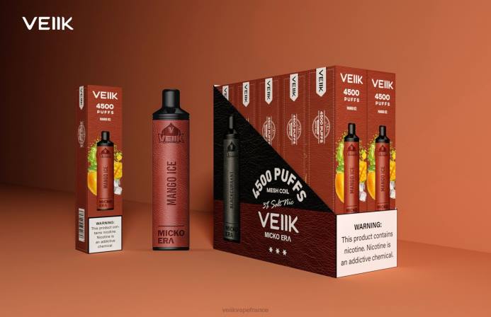 VEIIK Prix - VEIIK Micko Era 4500 bouffées jetables 30 mg glace à la mangue 8H868