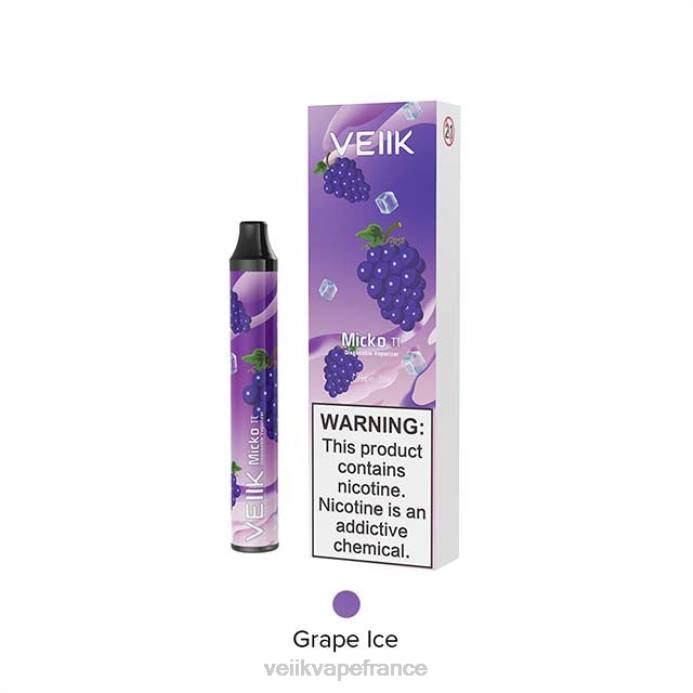 VEIIK Prix - VEIIK Micko Pie vape jetable 600 bouffées glace aux raisins 8H8618