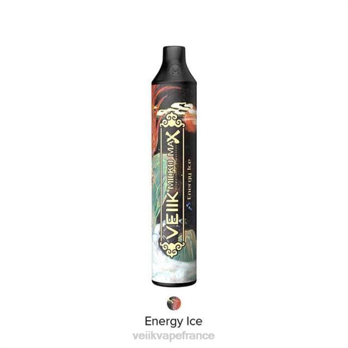 VEIIK Vape Marseille - VEIIK Micko Max vape jetable 1500 bouffées glace énergétique 8H8613