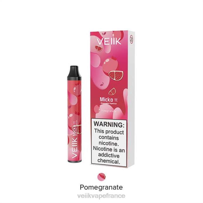 VEIIK Vape Marseille - VEIIK Micko Pie vape jetable 600 bouffées Grenade 8H8623