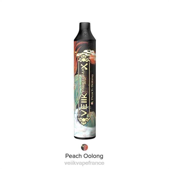 VEIIK Vape Paris - VEIIK Micko Max vape jetable 1500 bouffées oolong à la pêche 8H8612
