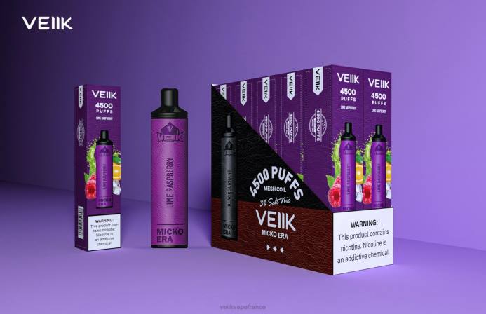 VEIIK Vape Price - VEIIK Micko Era 4500 bouffées jetables 30 mg citron vert framboise 8H8610