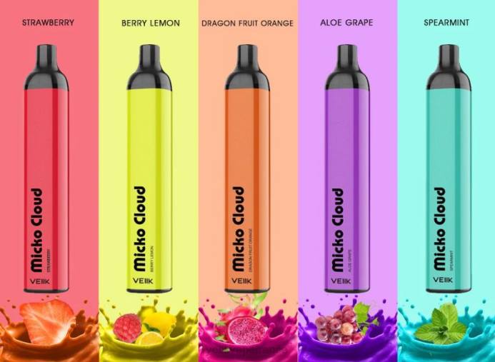 VEIIK Vape Review - VEIIK Micko Cloud Stylo vape jetable 3000 bouffées, 10 pièces plusieurs saveurs 8H8655