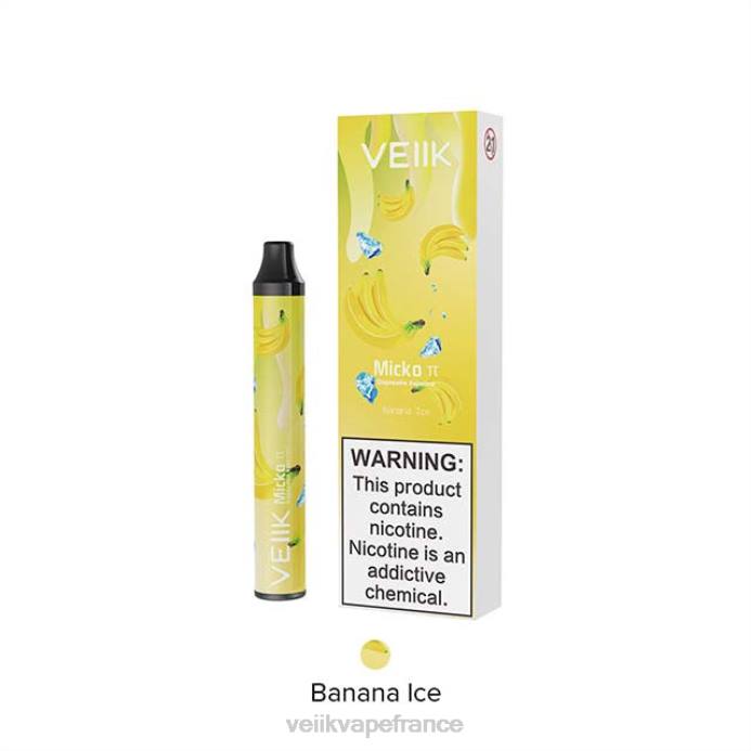 VEIIK Vape Review - VEIIK Micko Pie vape jetable 600 bouffées glace à la banane 8H8625